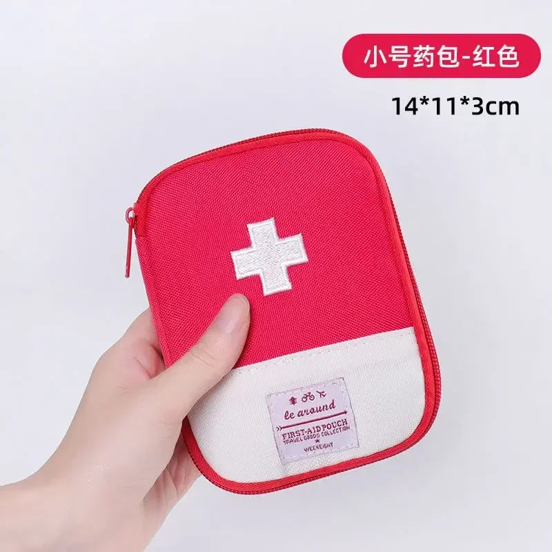 Mini First Aid & Medicine Storage Bag – Portable Travel Emergency Survival Pill Case